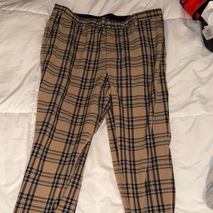 Slim Fit Checkered Pants Men’s